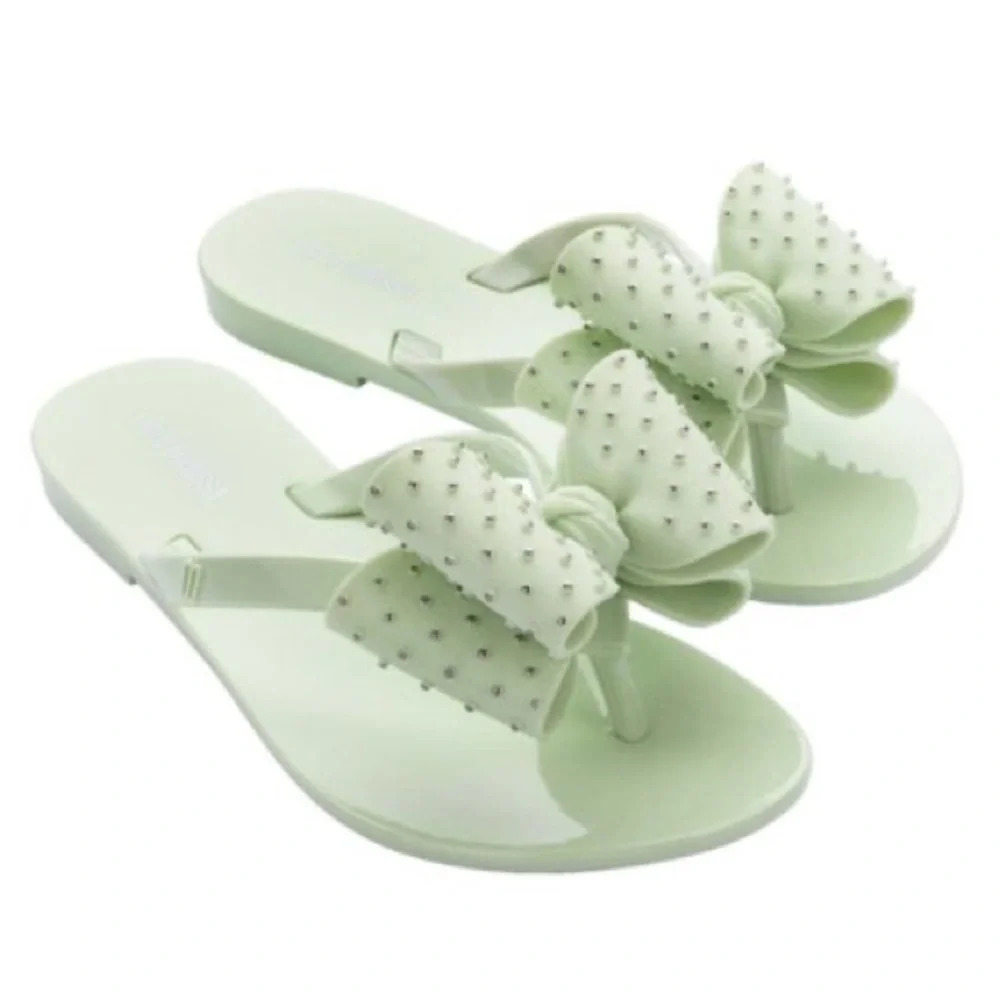 Mini Melissa Green Harmonic Sweet Flip Flop